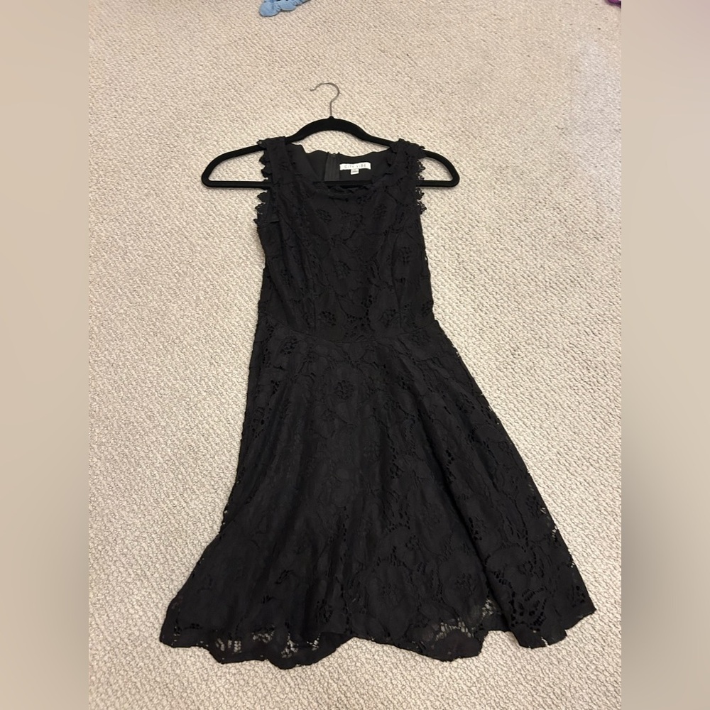 Black lace macys dress